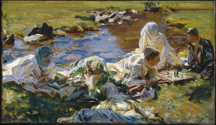 John Singer Sargent Dolce Far Niente oil painting image